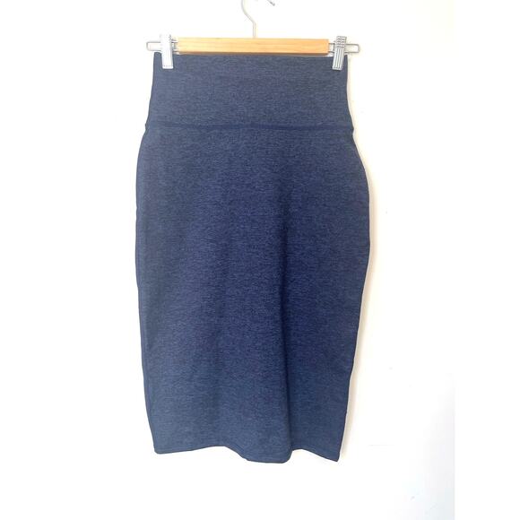 OFFLINE By Aerie The Hugger Midi Skirt in Royal Navy Women's sz. XS High Waist - Picture 5 of 7